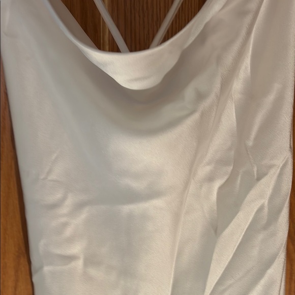 NWT Show Me Your MuMu White Sweetheart Slip Midi Dress Small - Picture 4 of 9